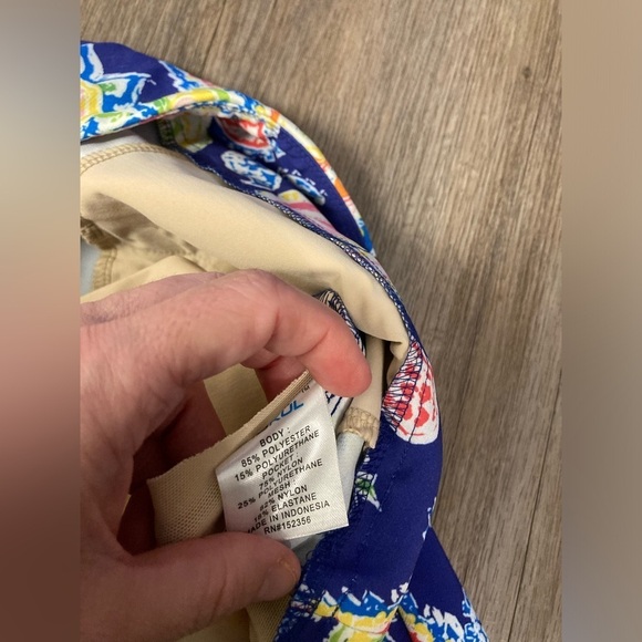 IBKUL Sharon Shorts 8 Paisley Navy Multi Pull On Golf NWT - Picture 5 of 12